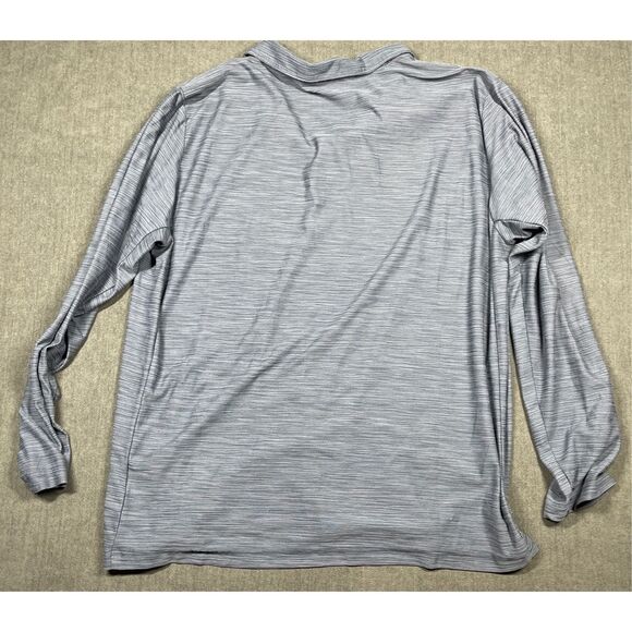 Nike Collared Shirt Men XL Gray Long Sleeve Dri Fit Quarter Zip Pullover Athleti - Picture 7 of 8